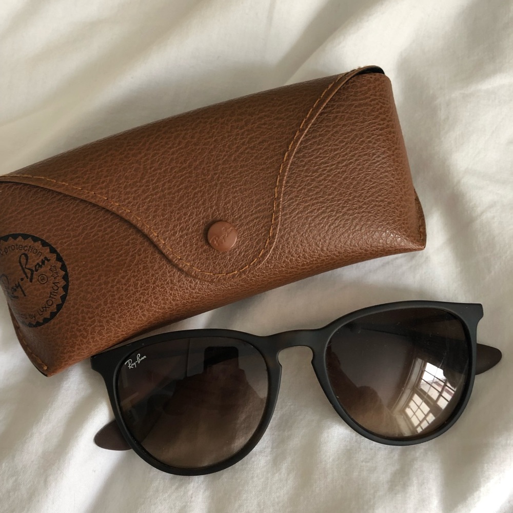 brown erika raybans